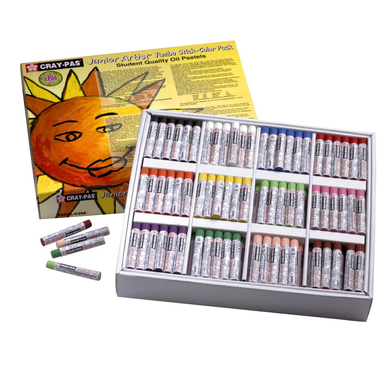 Cray-Pas® Junior Artist Jumbo Oil Pastels Classroom Pack